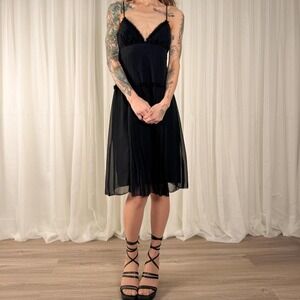 A.B.S Black Vintage Midi Cocktail Dress